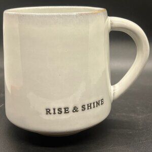 Hearth and‎ Hand Stoneware 4 inch Mug Rise and Shine Magnolia Joanna Gaines
